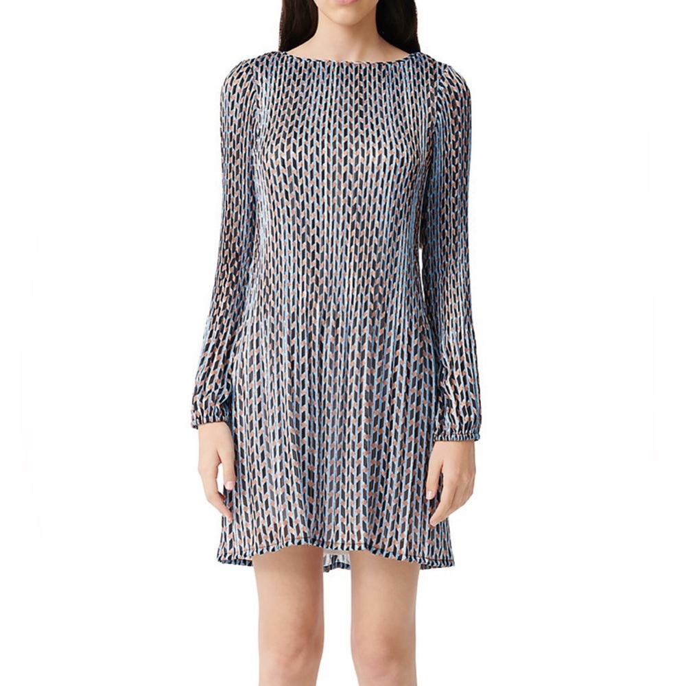 Maje Rockilane Short Pleated Dress